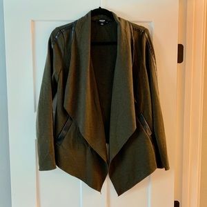 Premise Jacket with faux leather detail